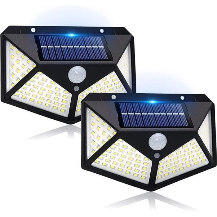 Wandleuchte - Stillcool® - 2 Stück - Solarleuchte 100 LED - Bewegungsmelder - Wasserdicht IP65 von Joom DACH