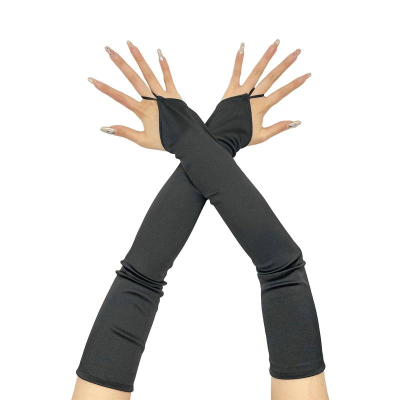Abend Bankett Satin Handschuhe Prom Zubehör Lange Handschuhe für Oper Flapper Damen Thema Prom Kostüm schwarz Abend Bankett Satin Handschuhe Prom Zubehör Lange Handschuhe für Oper Flapper Damen Thema Prom Kostüm schwarz von Joom DACH