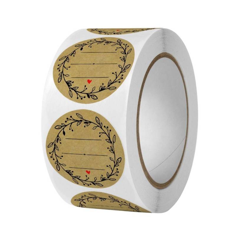 Abnehmbare Glasetikettenaufkleber, 500 Stück, Flaschenetiketten, Etiketten, Aufkleber, Etiketten, Lebensmittelaufbewahrung von Joom DACH