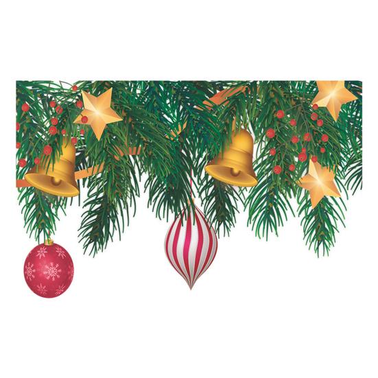 Abnehmbare Toilettendeckel-Aufkleber, schöne Cartoon-Weihnachtsbaum-Glocken-Anhänger-Aufkleber, selbstklebende Vinyl-Kunstdekoration, Badezimmer-Keramikfliesen-Aufkleber Leaf von Joom DACH