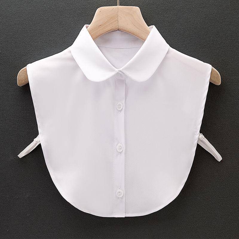 „Abnehmbarer Chiffonkragen aus weißer Hohlspitze für Damen – vielseitiges Pullover- und Hemd-Accessoire“ von Joom DACH