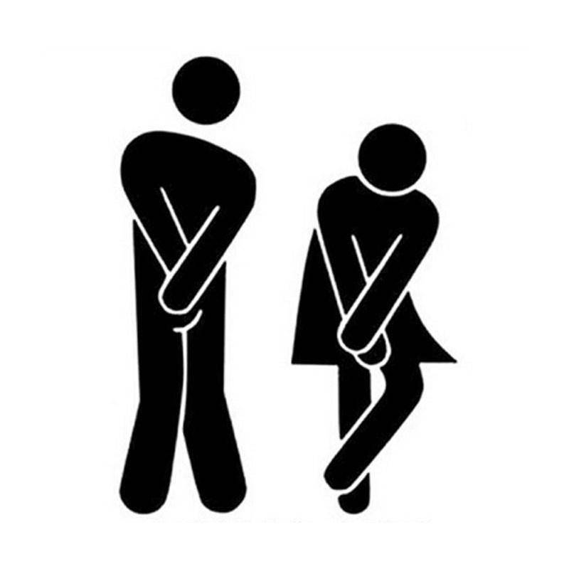 Abnehmbarer süßer Mann-Frau-Waschraum-WC-WC-Aufkleber, Familien-DIY-Dekor Abnehmbarer süßer Mann-Frau-Waschraum-WC-WC-Aufkleber, Familien-DIY-Dekor von Joom DACH