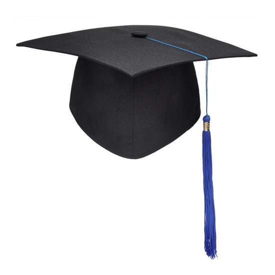 Abschlusskappe mit Quaste, Bachelor-Hut mit verstellbarer Größe, Gummiband, Abschlusskleid-Accessoire, Master-Abschluss, Abschlussfeier-Hut D von Joom DACH