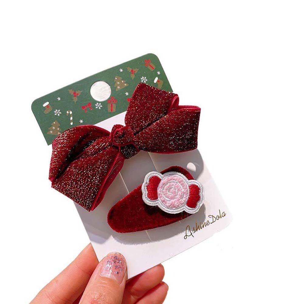 Accessoires Schneemann Kinder Haarspangen Weihnachten Pony-Clip Schleife Haarspangen Kinder Weihnachten Haarnadeln D1 von Joom DACH