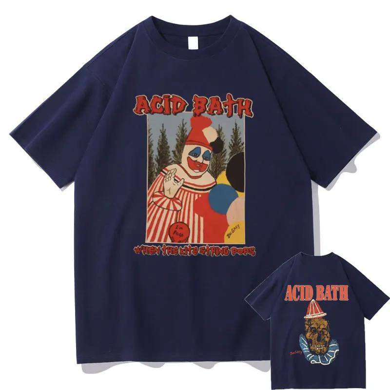 Acid Bath When The Kite String Pops Album Grafikdruck T-Shirt Herren Damen Vintage Gothic Rock T-Shirt Männlich Hip Hop Übergroße T-Shirts L himmelblaue von Joom DACH