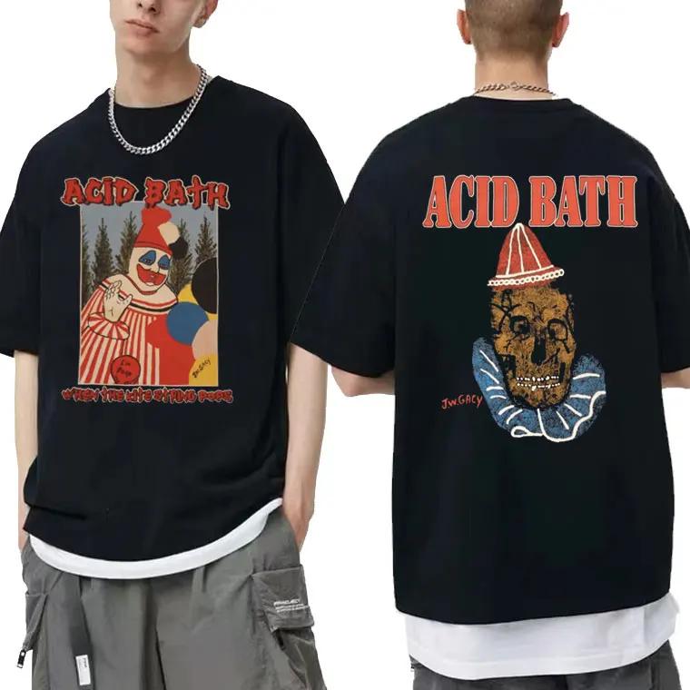 Acid Bath When The Kite String Pops Album Grafikdruck T-Shirt Herren Damen Vintage Gothic Rock T-Shirt Männlich Hip Hop Übergroße T-Shirts L schwarz von Joom DACH