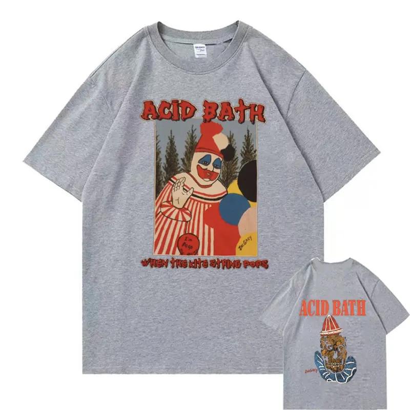 Acid Bath When The Kite String Pops Album Grafikdruck T-Shirt Herren Damen Vintage Gothic Rock T-Shirt Männlich Hip Hop Übergroße T-Shirts M graue von Joom DACH
