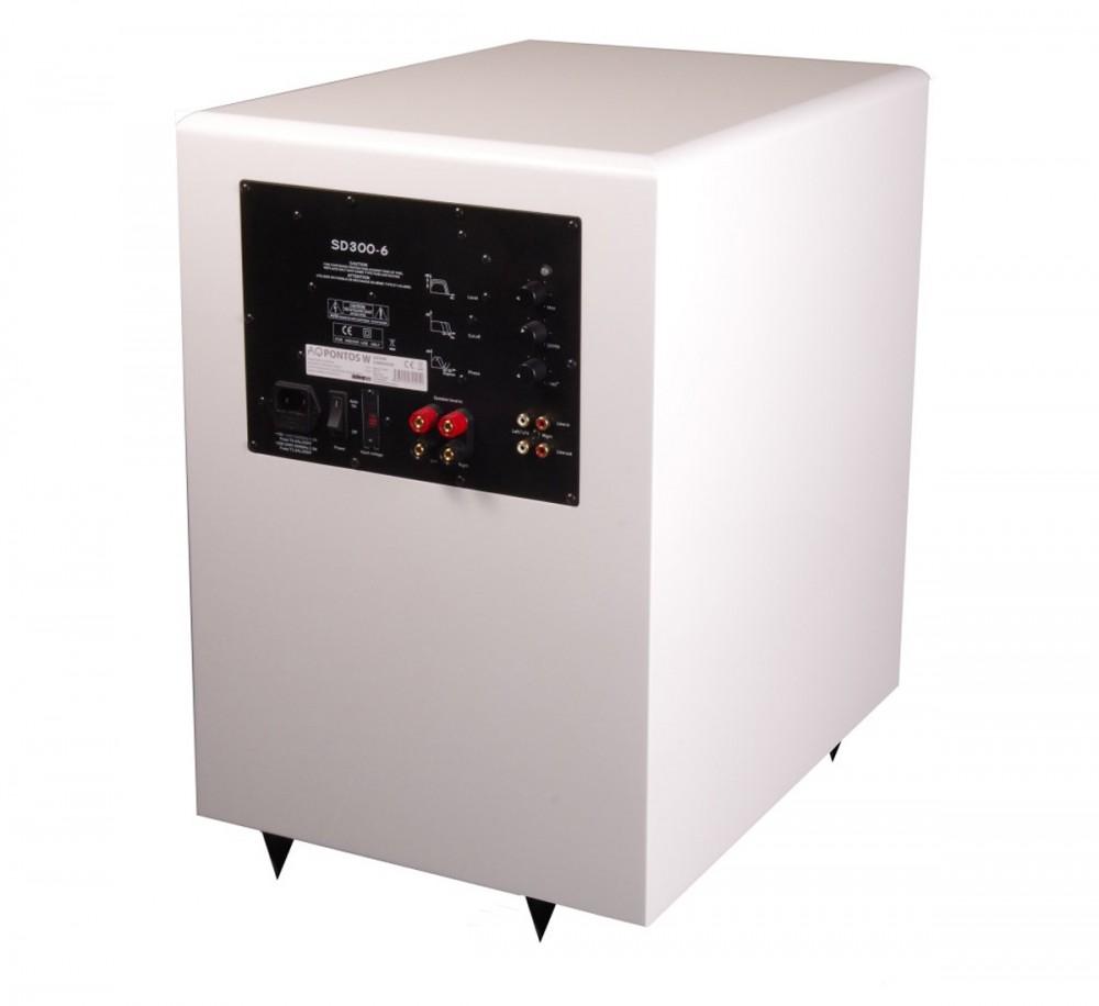 Acoustique Quality PONTOS W Aktiver Subwoofer für Heimkino- oder Stereoanlage / weißer Hochglanzlack, Acoustique Quality weiß von Joom DACH