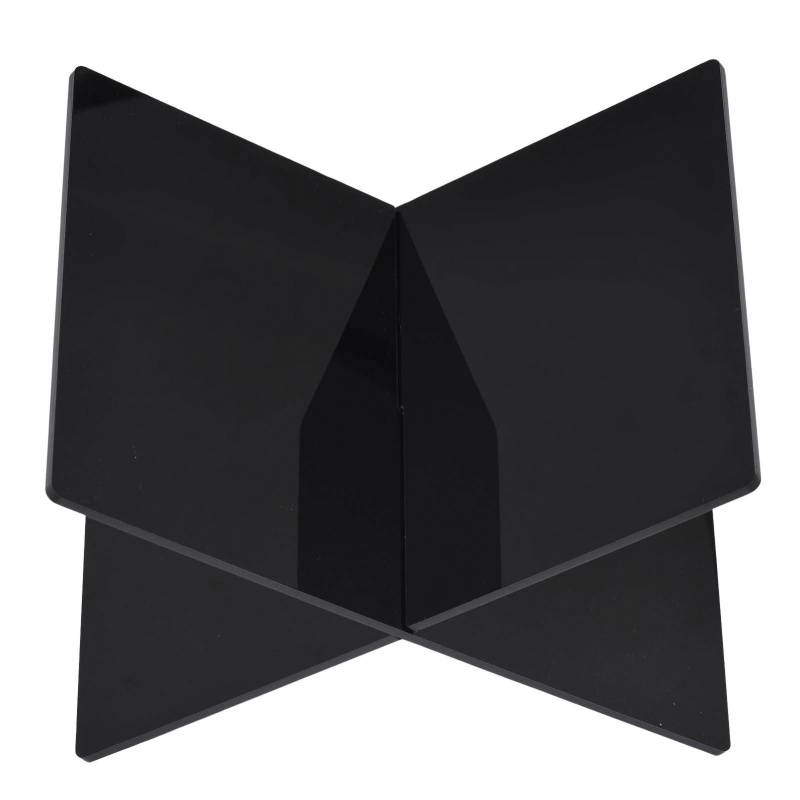 Acryl-Bücherständer mit Regal in X-Form für Kochbücher, Rezeptmenüs, Zeitschriften, Bilderbücher von Joom DACH