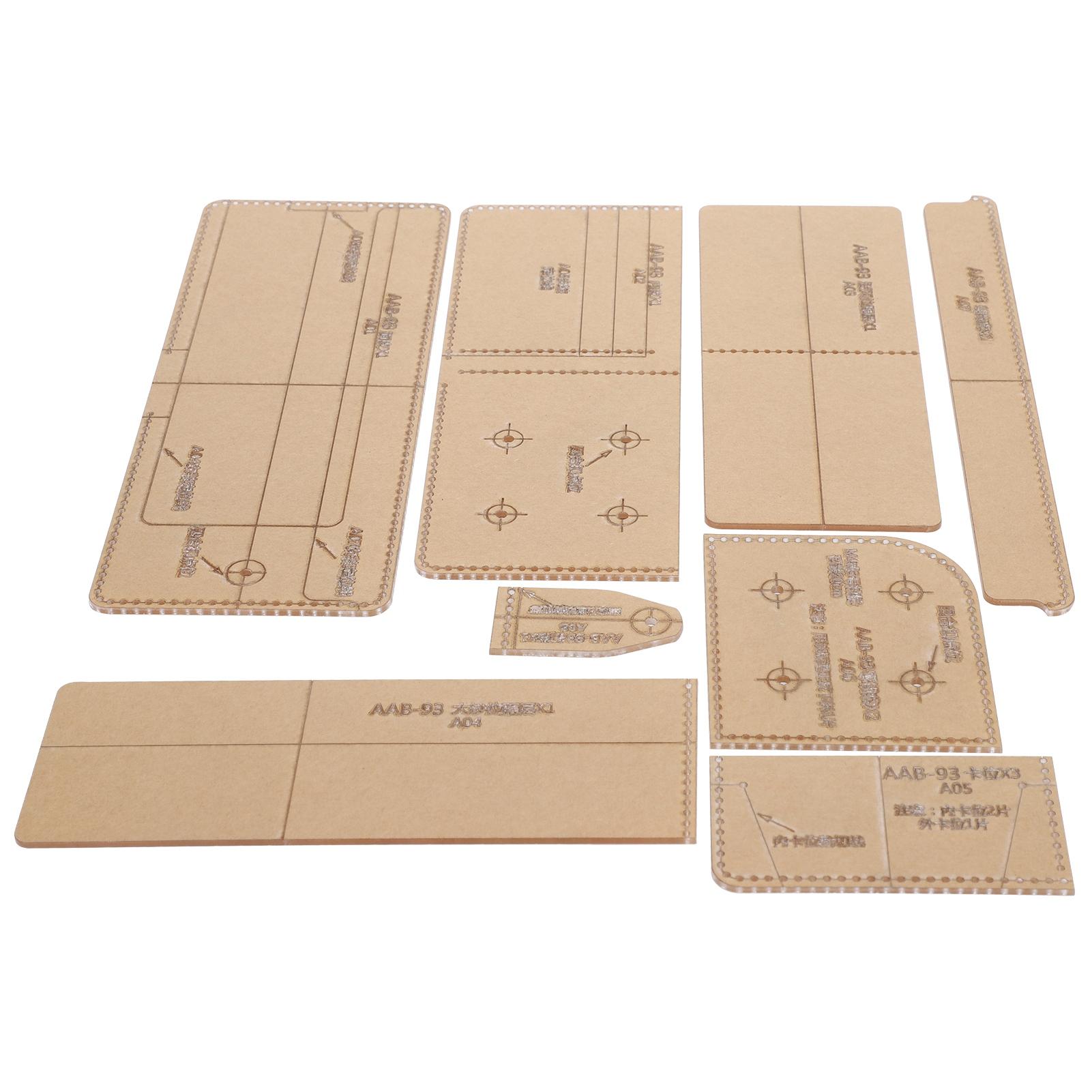 Acryl Geldbörsen Schnittmuster Vorlage Handgemacht DIY Lederform Werkzeuge mit Genauigkeit Schneideabstand von Joom DACH