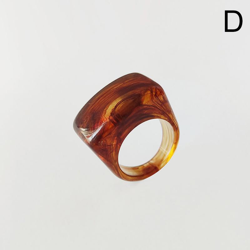Acryl Geometrische Unregelmäßige Ringe Transparent Harz Bunte Ring Für Frauen Männer Trendy Schmuck Geschenke Zubehör von Joom DACH