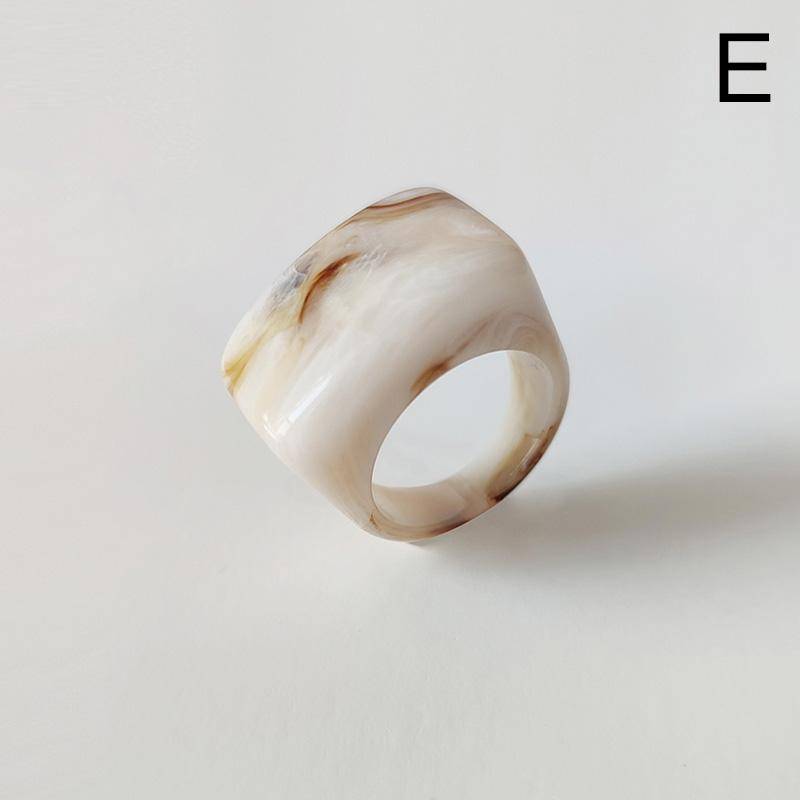 Acryl Geometrische Unregelmäßige Ringe Transparent Harz Bunte Ring Für Frauen Männer Trendy Schmuck Geschenke Zubehör von Joom DACH