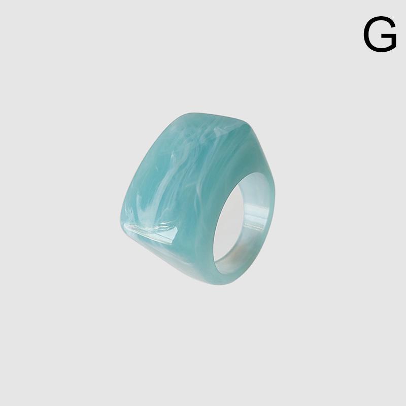 Acryl Geometrische Unregelmäßige Ringe Transparent Harz Bunte Ring Für Frauen Männer Trendy Schmuck Geschenke Zubehör von Joom DACH