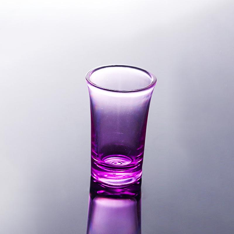 Acryl-Kugelglas, Kunststoff, Schnapsglas, Schnapsglas, Bar, kreatives Weinglas violett von Joom DACH
