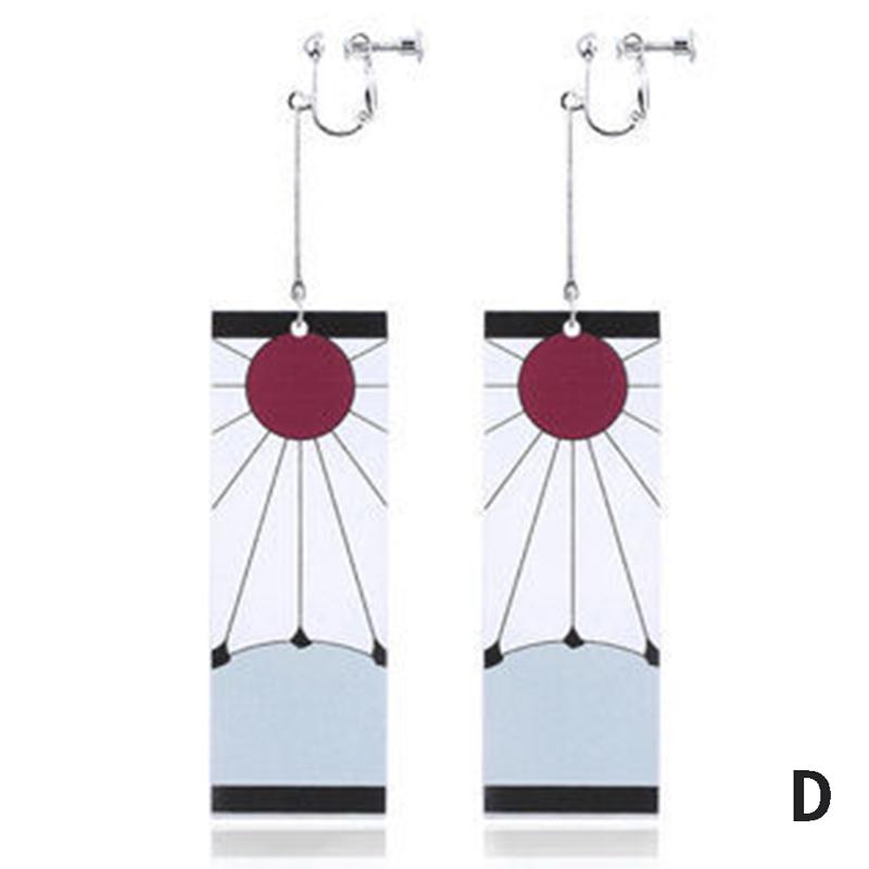Acryl Tanjiro Ohrringe Dämon Slayer Ohrringe Anime Cosplay Requisiten Mädchen Schmuck von Joom DACH