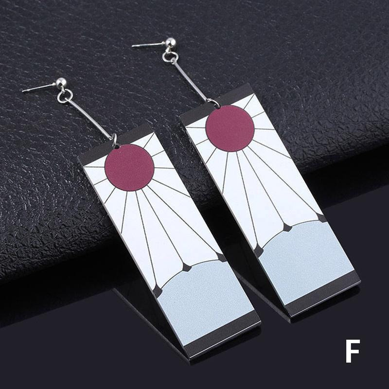 Acryl Tanjiro Ohrringe Dämon Slayer Ohrringe Anime Cosplay Requisiten Mädchen Schmuck von Joom DACH