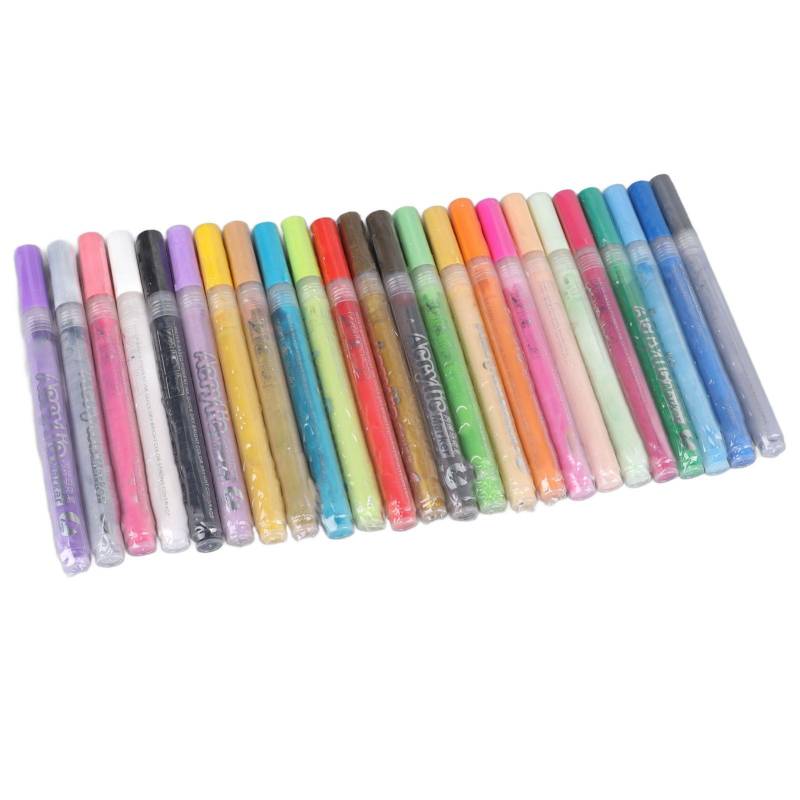Acrylmarker 24 Farben Wasserdicht Durchscheinender Stifthalter Farbmarkerstift zum Zeichnen Journal Karte Acrylmarker 24 Farben Wasserdicht Durchscheinender Stifthalter Farbmarkerstift zum Zeichnen Journal Karte von Joom DACH