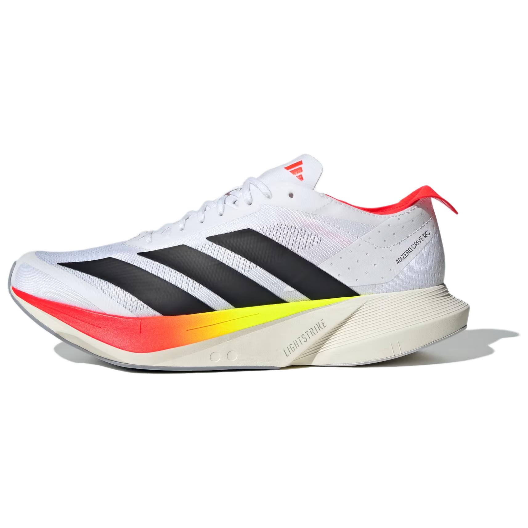 Adidas Adizero Drive Rc Modische Bequeme Polyester Stoßdämpfung Unterstützung Low Top Laufschuhe Herren Sneaker Weiß Rot JR9380 44⅔ von Joom DACH