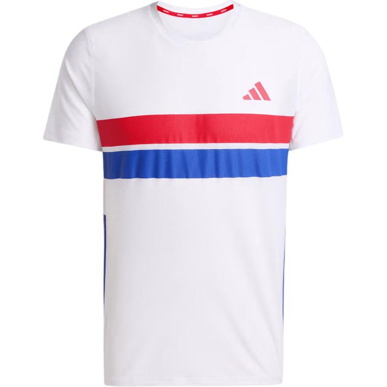Adidas Adizero FW24 Retro Laufen Climacool Mode Bequem Vielseitig Leicht Slim Fit Vintage Kurzarm T-Shirt Herren Oberteile Weiß JD7315 S von Joom DACH