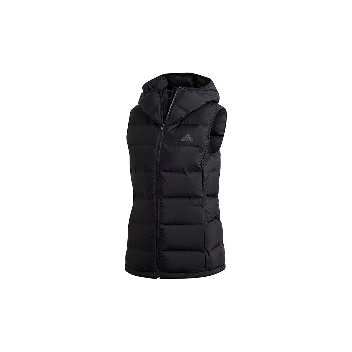 Adidas Damen Helionic Weste Outdoor Einfarbig Kapuze Daunenweste Damen Westen Schwarz BQ1943 L von Joom DACH