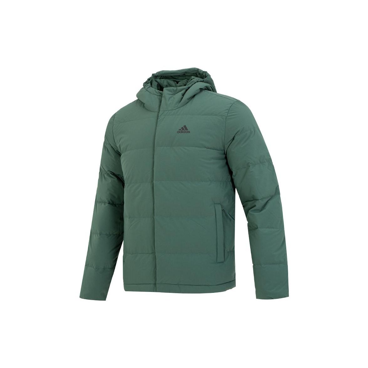 Adidas FW22 Einfarbig Logo-Print Daunenjacke Winter Herren Oberbekleidung Grün HG8749 XS von Joom DACH