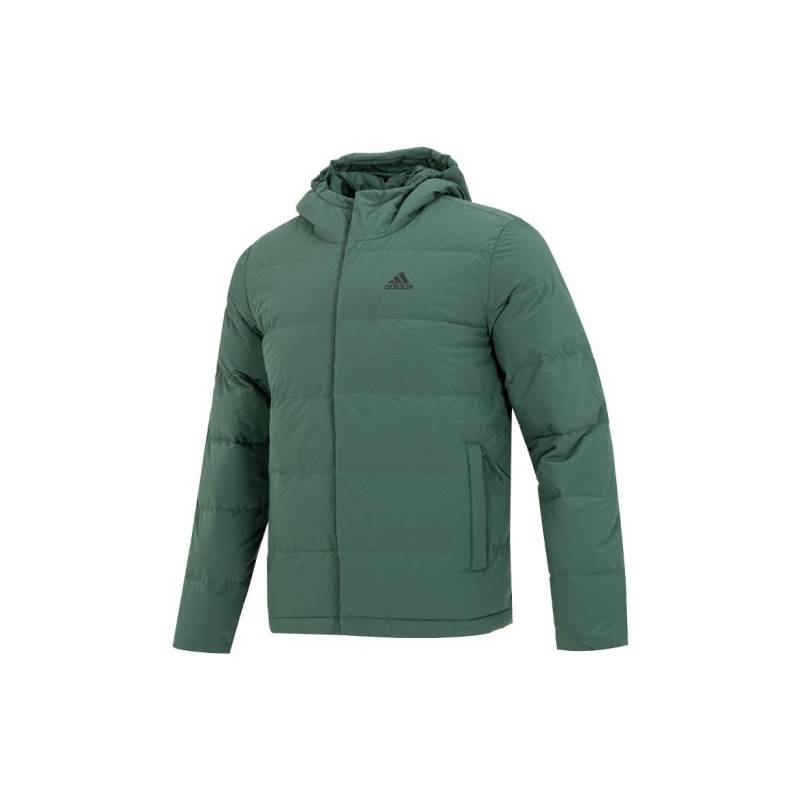 Adidas FW22 Einfarbig Logo-Print Daunenjacke Winter Herren Oberbekleidung Grün HG8749 XS von Joom DACH