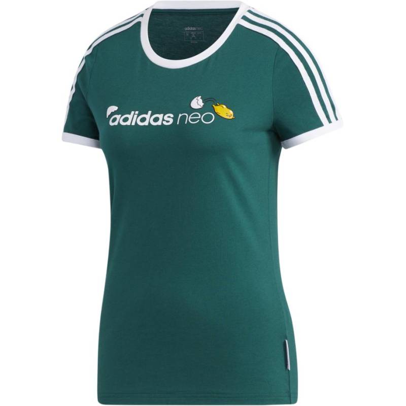 Adidas Feuchtigkeitstransportierendes Rundhals-Kurzarm-T-Shirt Damen Tops Grün GP5903 S von Joom DACH