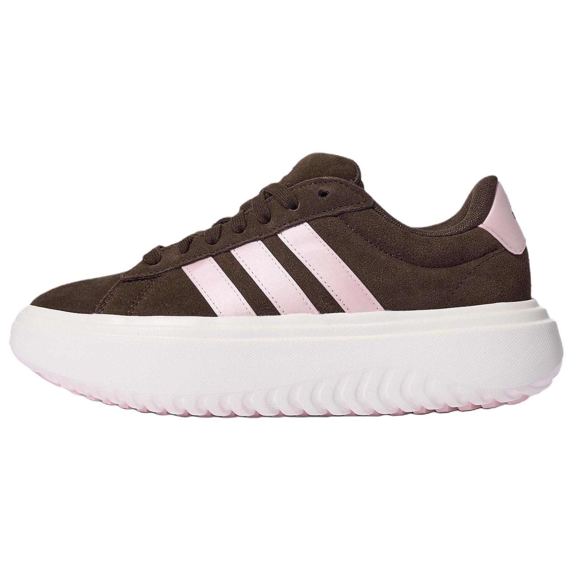 Adidas Grand Court Platform Klassische Bequeme Sneaker Damen Sneaker Braun Rosa KI5137 36 von Joom DACH