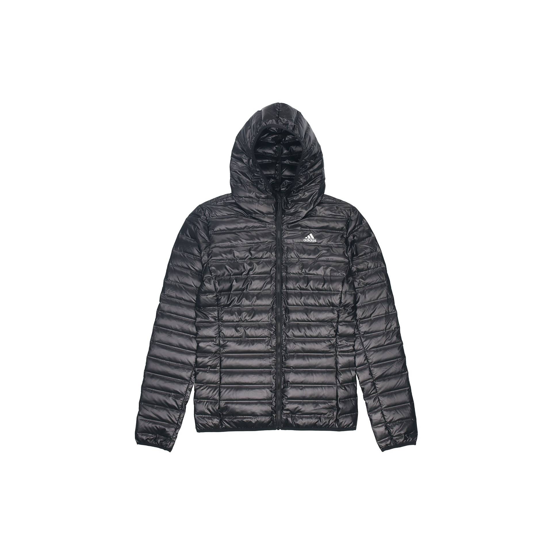 Adidas Lässige Sportliche Warme Daunenjacke mit Kapuze Herren Jacken Schwarz BQ7782 S von Joom DACH