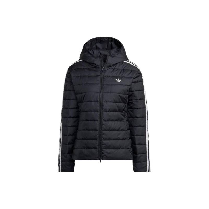 Adidas Logo Gestreifte Baumwolljacke mit Kapuze Damenjacke Schwarz HM2612 XS Adidas Logo Gestreifte Baumwolljacke mit Kapuze Damenjacke Schwarz HM2612 XS von Joom DACH