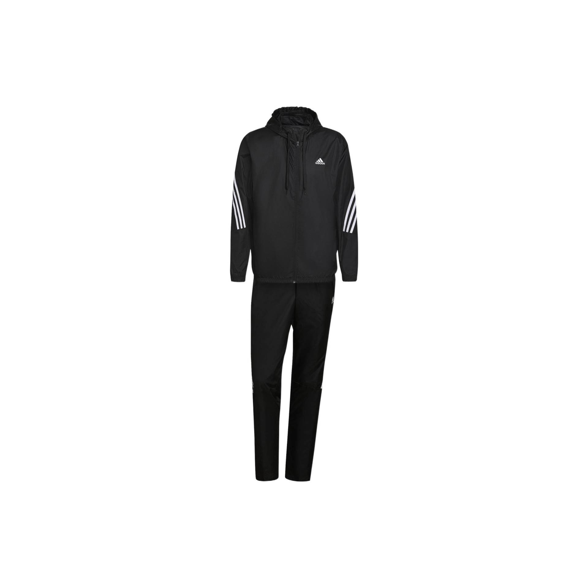 Adidas Mts Wvn Kapuzen-Streifen-Sportanzug Herren Sportbekleidung Schwarz H15580 XXL Adidas Mts Wvn Kapuzen-Streifen-Sportanzug Herren Sportbekleidung Schwarz H15580 XXL von Joom DACH