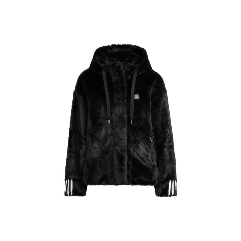 Adidas Neo Winter Fellstreifen Zip Hoodie Fleecejacke Damen Oberbekleidung Schwarz HZ2432 M von Joom DACH