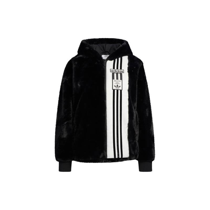 Adidas Originals Adibreak Pelz Colorblock Patchwork Kapuzenjacke Damen Oberbekleidung Schwarz IC8130 L von Joom DACH