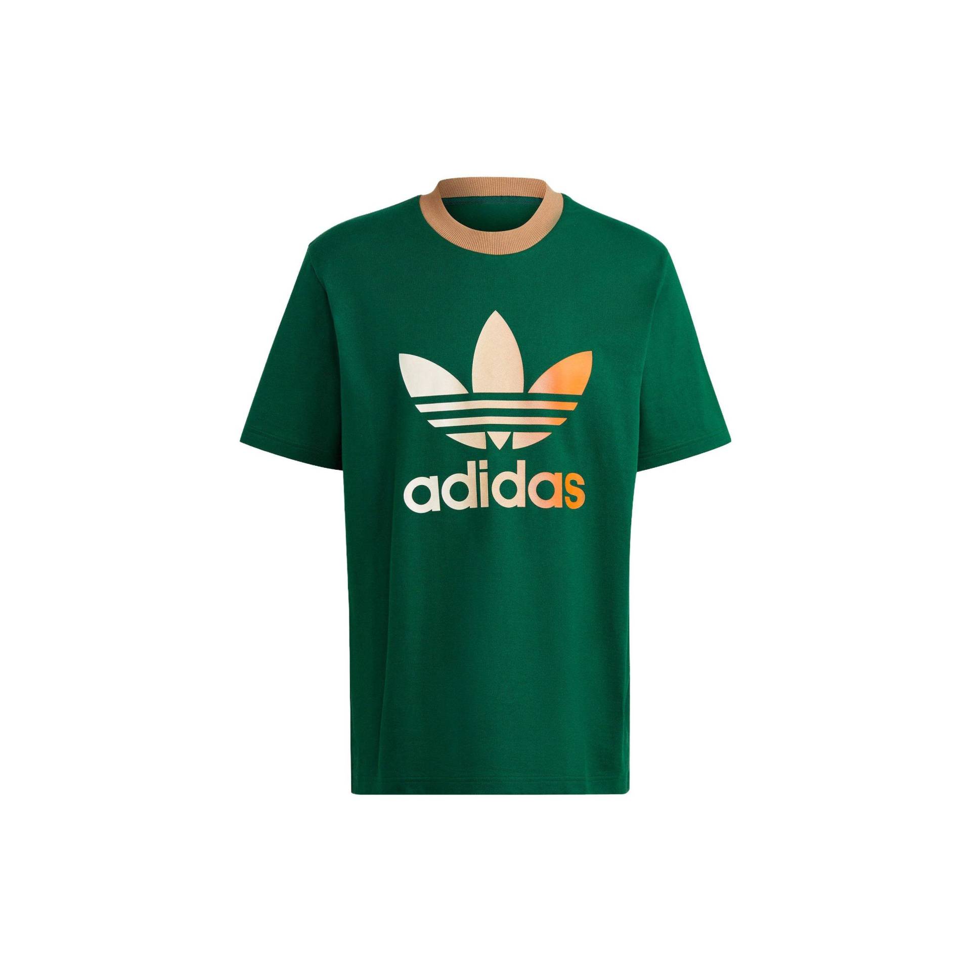 Adidas Originals Adicolor 70s Premium Gradient Logo Print Rundhals-T-Shirt SS23 Herren Oberteile Grün IP6969 XXXL von Joom DACH