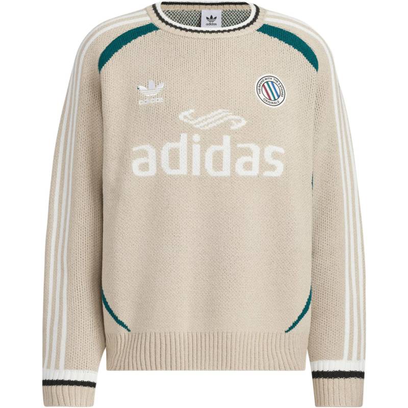 Adidas Originals Adicolor Adi Rundhals Buchstaben Pullover Unisex Pullover Hellbraun JL8363 3XL von Joom DACH