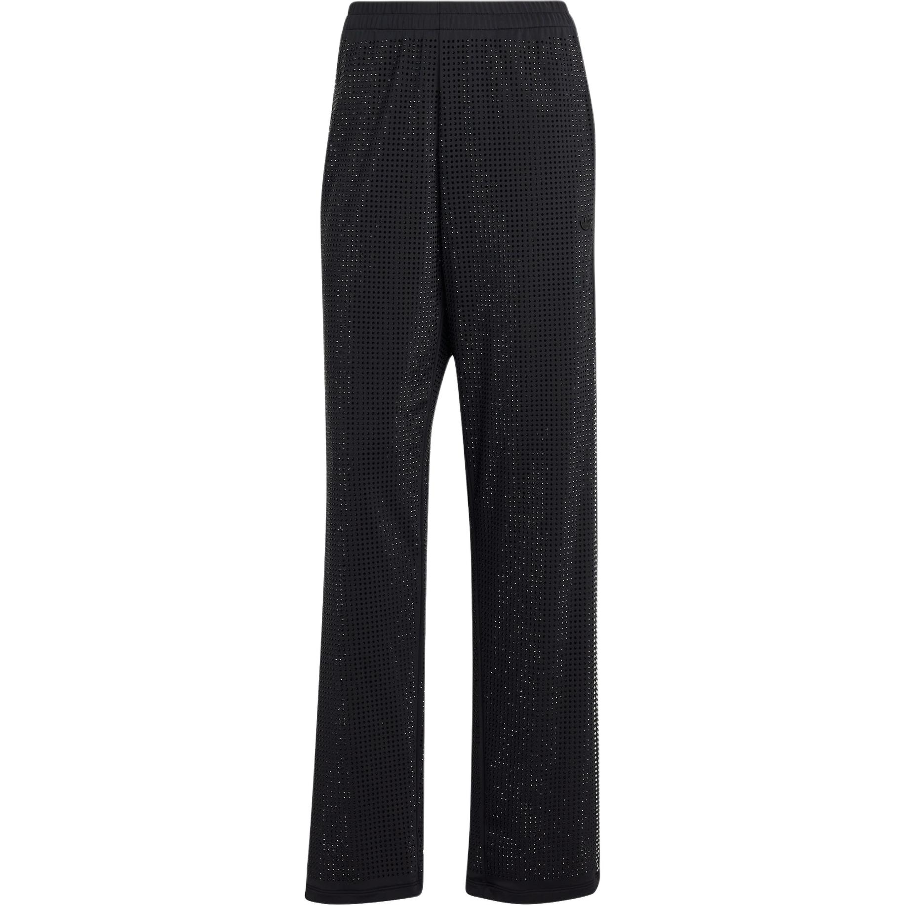 Adidas Originals Atlanta Strass-Print Logo Drei Streifen Mode Strick Sporthose Damen Hose Schwarz IW3106 M von Joom DACH