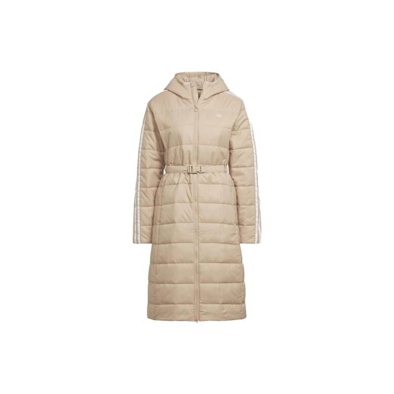 Adidas Originals Einfarbig Slim Fit Kapuzenjacke Damen Jacke Beige HK5252 S von Joom DACH