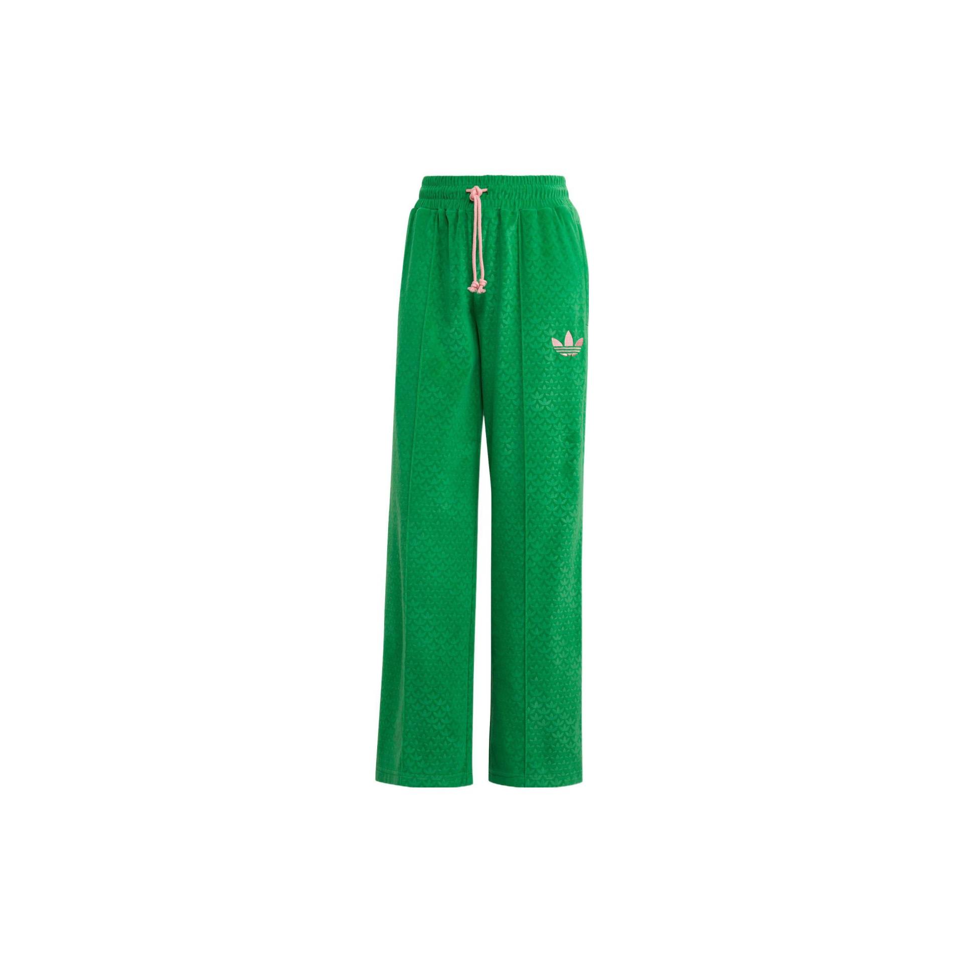 Adidas Originals Velourhose Einfarbig Logo-Stickerei Elastisch Schmal Gerade Sporthose Damen Hose Grün IB2049 XXS von Joom DACH