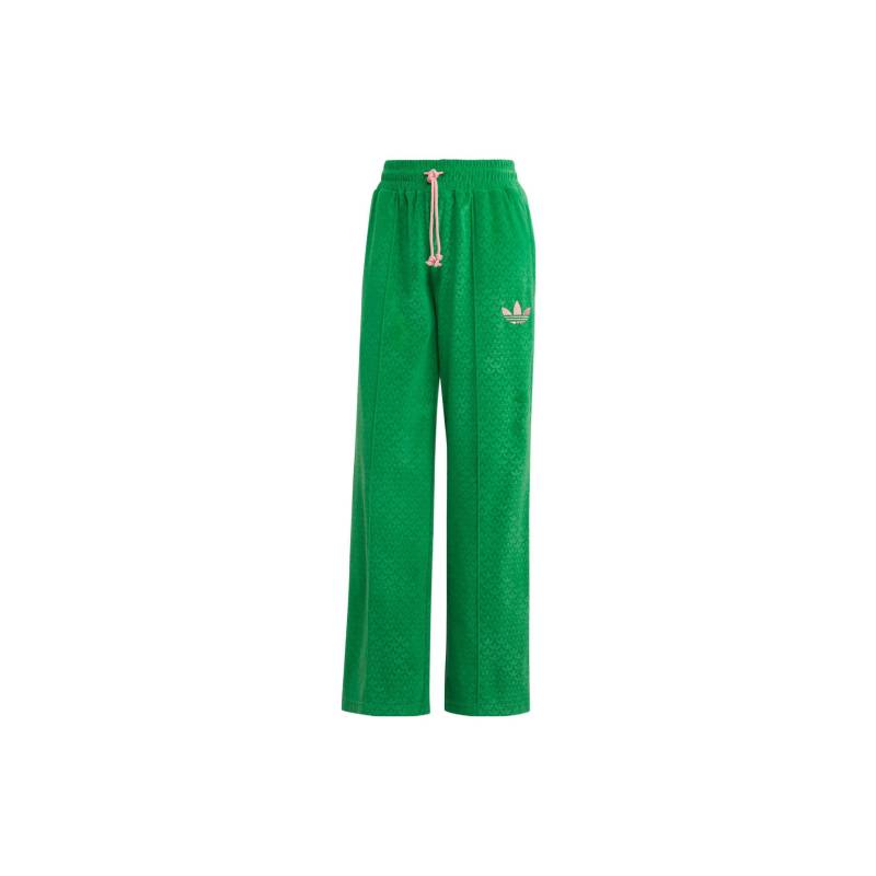 Adidas Originals Velourhose Einfarbig Logo-Stickerei Elastisch Schmal Gerade Sporthose Damen Hose Grün IB2049 XXS von Joom DACH
