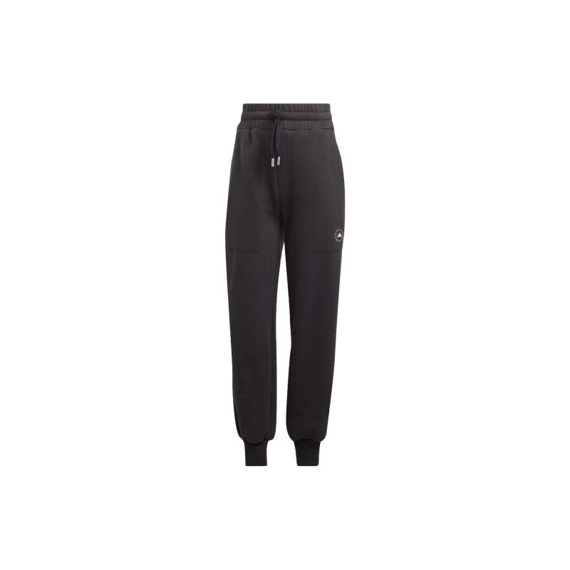 Adidas Stella McCartney Adidas X Stella McCartney Co-Branded Fleece-Sweathose mit Buchstabenlogo-Print und Bündchen an den Knöcheln Damen Unterteile Schwarz IQ2638 XS von Joom DACH