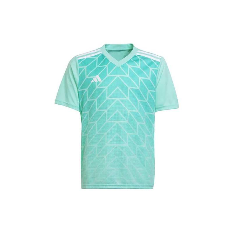 Adidas Team Icon 23 Geometrischer Musterdruck V-Ausschnitt Kurzarm Fußballtrikot Herren Oberteile Grün IC1252 L von Joom DACH