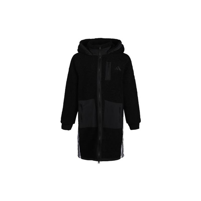 Adidas Urban Boa Langer Plüsch Warme Mittellange Strickjacke mit Kapuze Damen Oberbekleidung Schwarz GM1428 M von Joom DACH