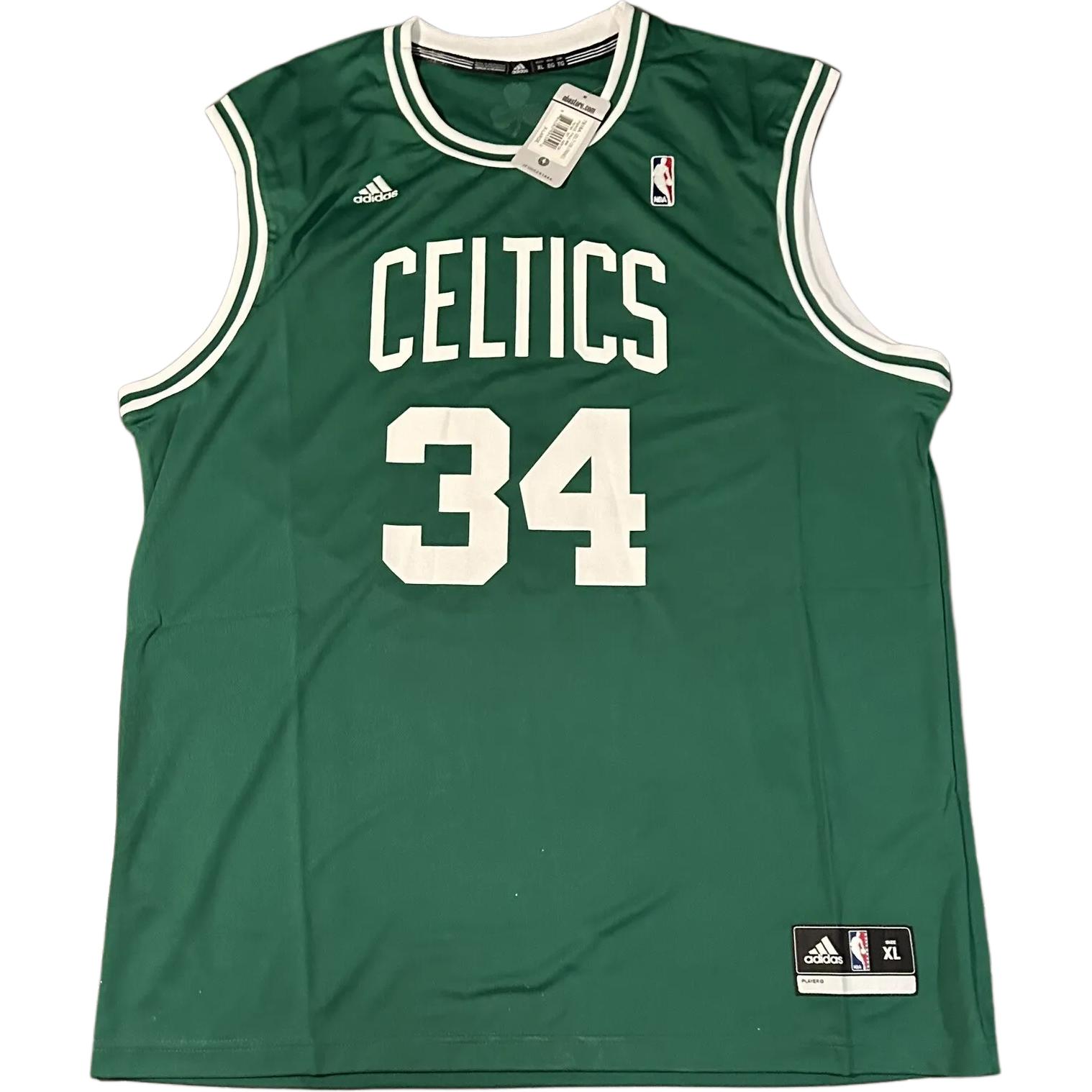 Adidas X NBA Kollaboration Rundhals Buchstaben Zahlen Druck Boston Celtics Paul Pierce 34 Basketball Trikot Herren Trikot Grün 7818A-301-AEB124 L von Joom DACH
