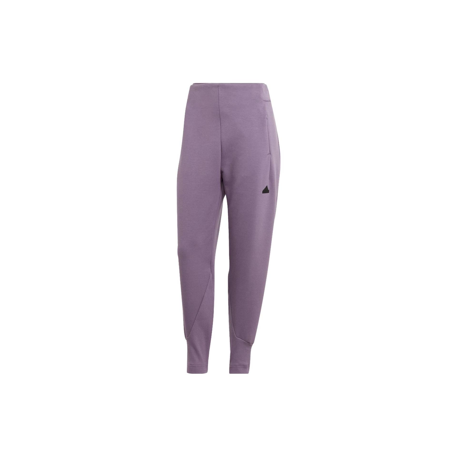 Adidas Z.N.E. Schmal zulaufende Strick-Jogginghose Damen Unterteile Dunkelgrau-Melange Violett IN5139 M von Joom DACH
