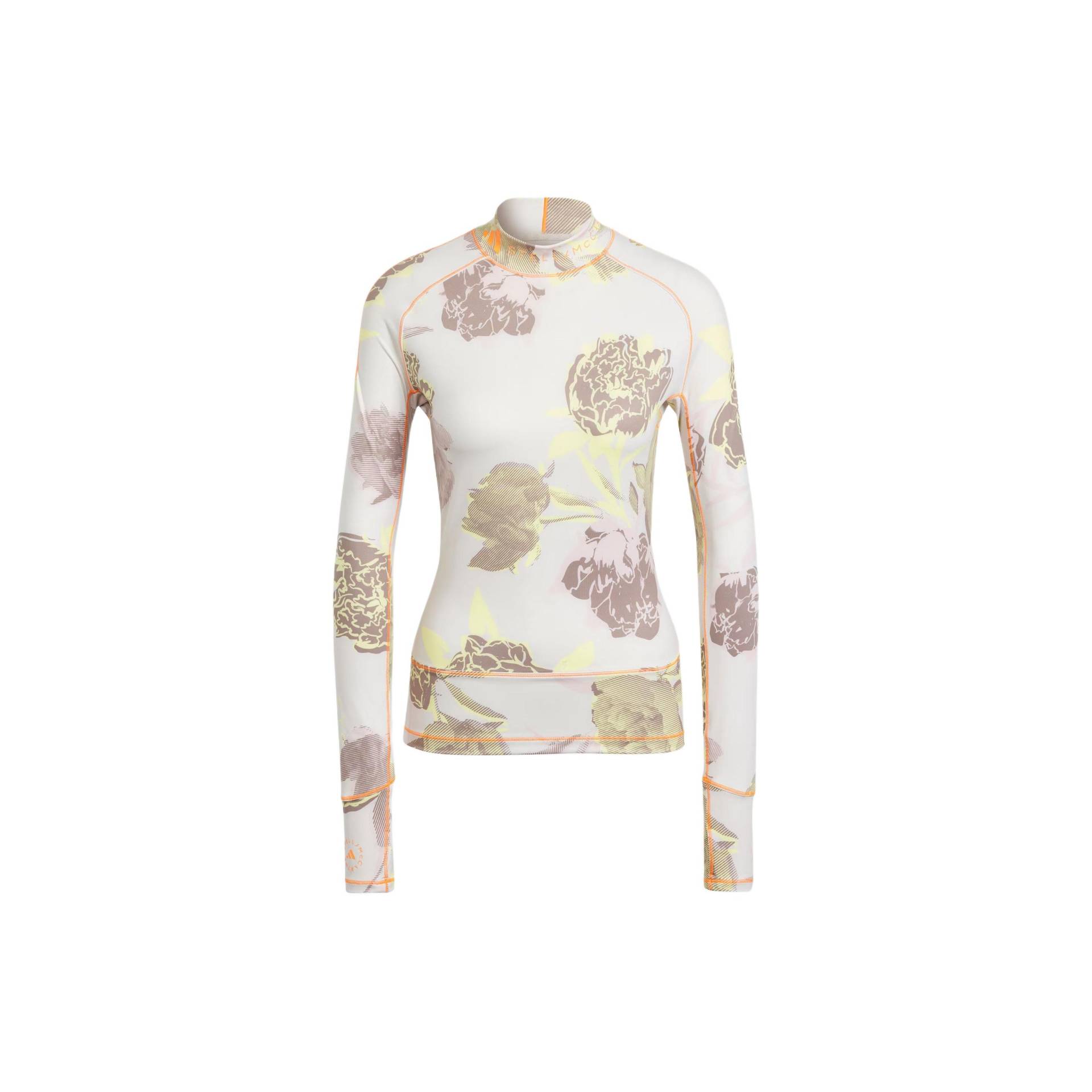 Adidas x Stella McCartney Langarm Cropped T-Shirt mit Blumendruck Damen Tops Glimmerrosa IN3634 L Adidas x Stella McCartney Langarm Cropped T-Shirt mit Blumendruck Damen Tops Glimmerrosa IN3634 L von Joom DACH
