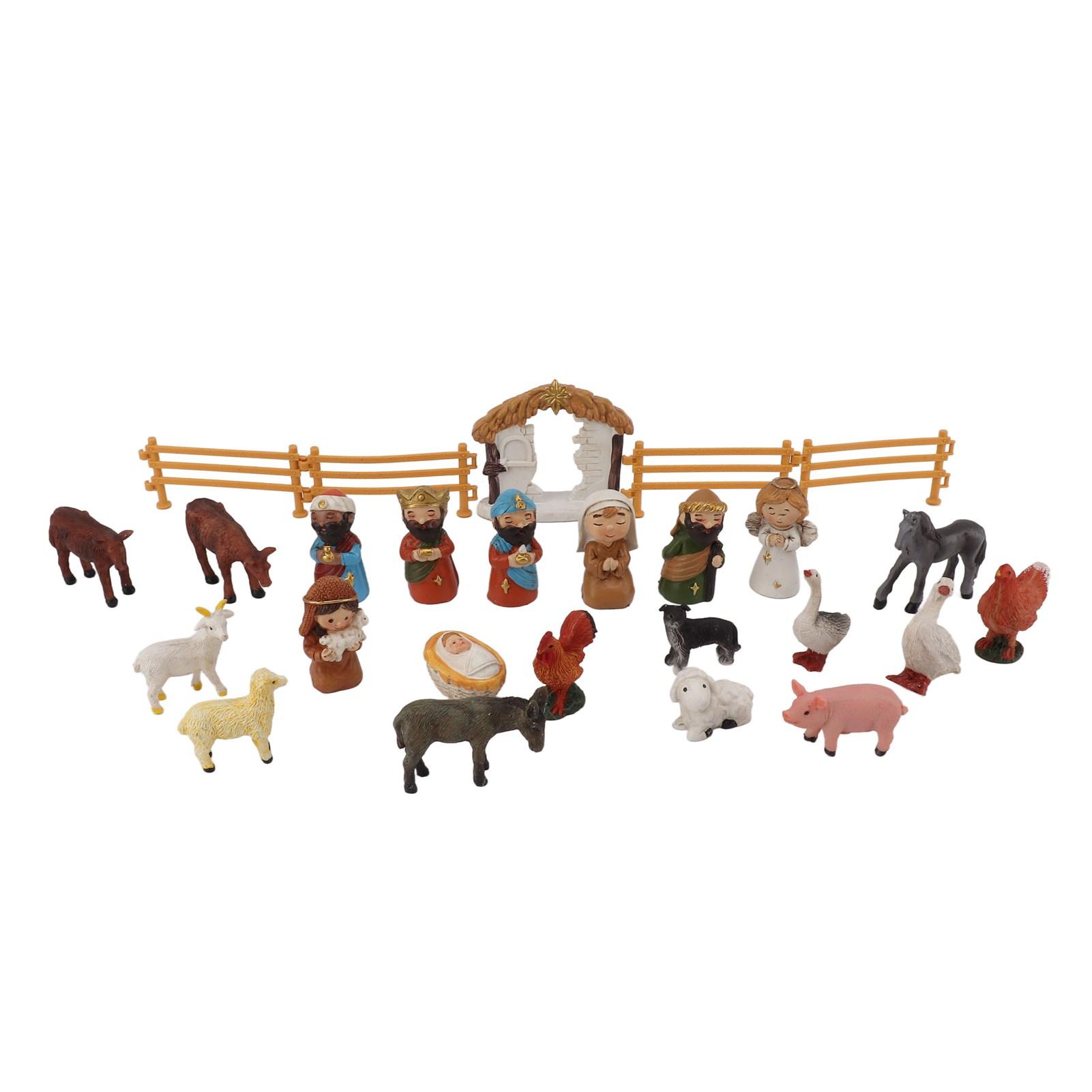 Adventskalender 2023 für Kinder Jungen Mädchen Harz Krippenszene Weihnachten Adventskalender Countdown von Joom DACH