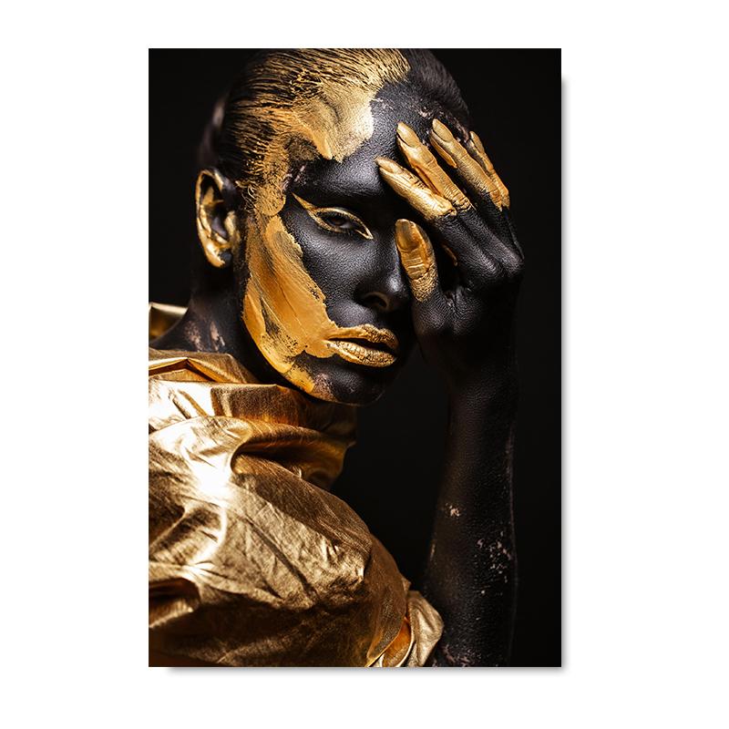 Afrikanische Frauen Wand Kunst Poster und Drucke Moderne Leinwand Malerei Bilder für Wohnzimmer Hause Dekoration Geschenk 60x80cm No Framed von Joom DACH