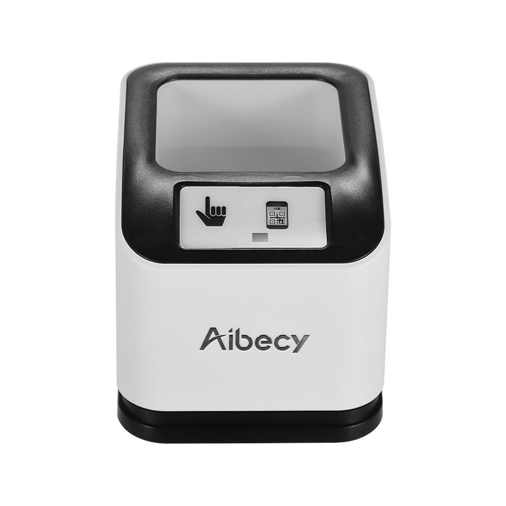 Aibecy 2200 1D/2D/QR Barcodescanner CMOS-Bild-Desktop-Barcodeleser USBO mnidirektionaler Bildschirm-Barcodescanner USB interface weiß von Joom DACH