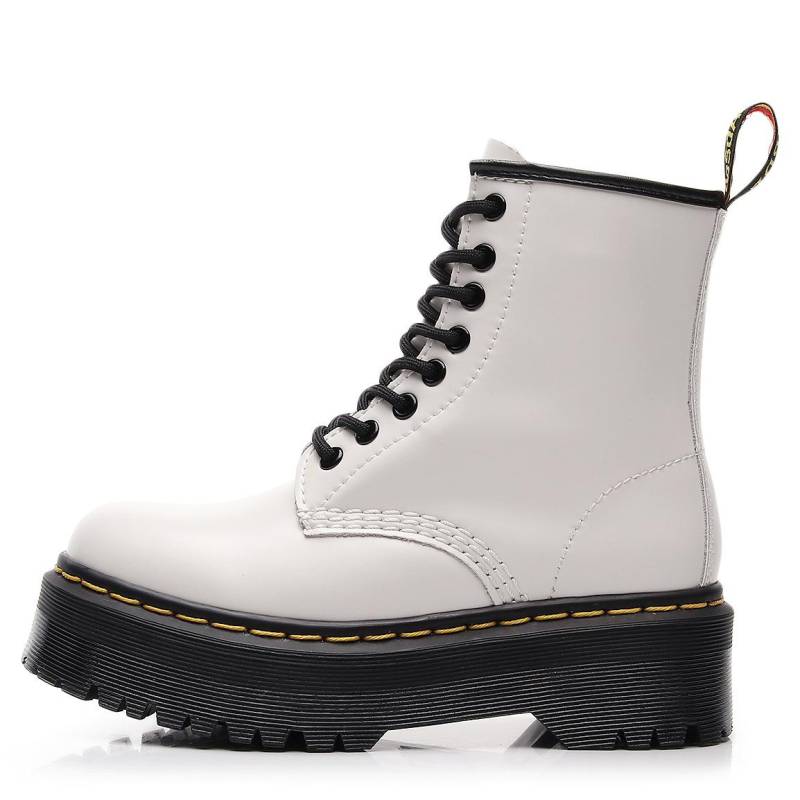 Aibiden 1460 Motorradstiefel: Damen- & Herren Echtleder Schnürstiefel mit runder Zehenpartie, kurze Stiefel, große Größen verfügbar 37 von Joom DACH