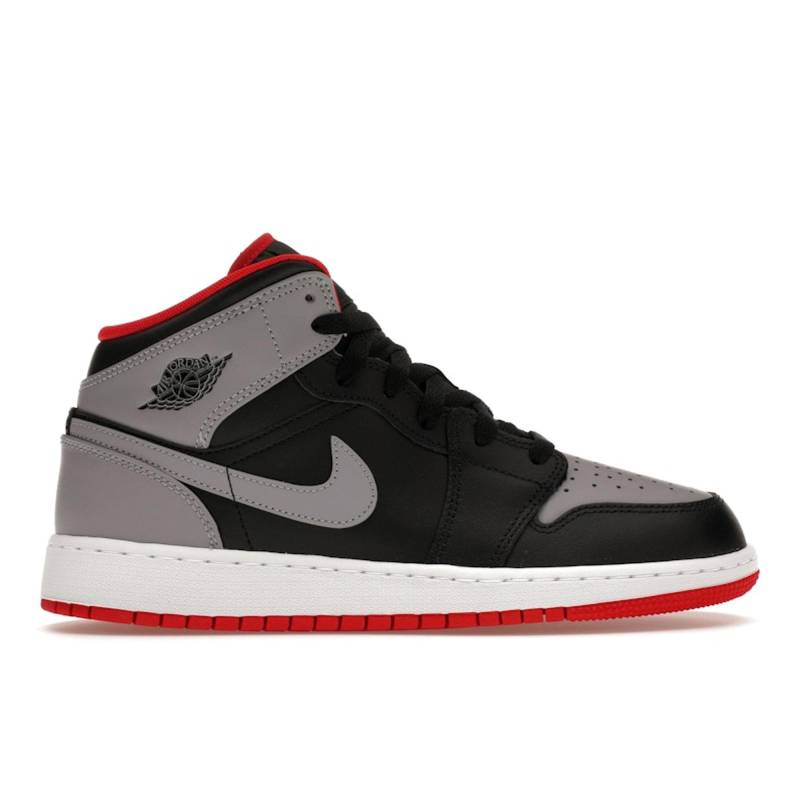 Air Jordan 1 Mid GS Bred Shadow Kinder Sneaker Schwarz Feuerrot Weiß DQ8423-006 38.5 von Joom DACH